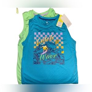 NEW 2 pack Kids Graphic Tank Tops Dri Fit